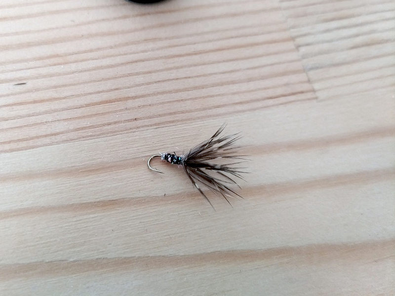 キジの逆さ毛鉤完成
